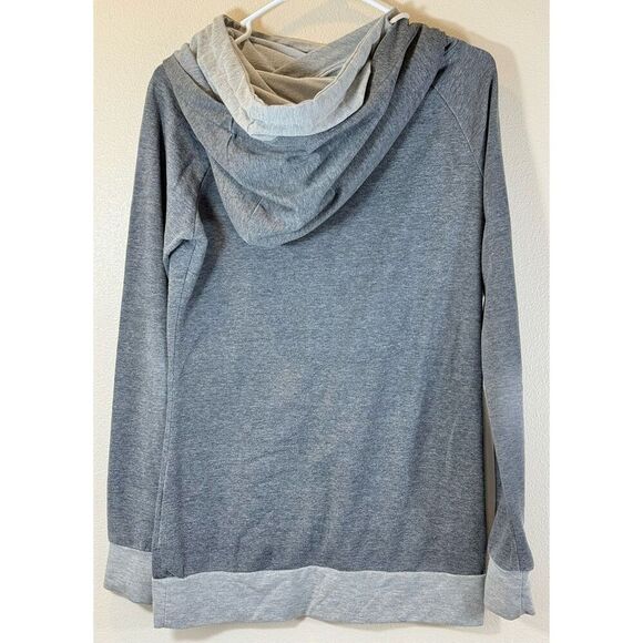 Ampersand Avenue Light Gray Double Hoodie Layered Women's Small - Picture 5 of 11